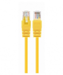 Cablu de retea UTP cat 5e 0.5m Galben, Spacer SP-PT-CAT5-0.5M-Y